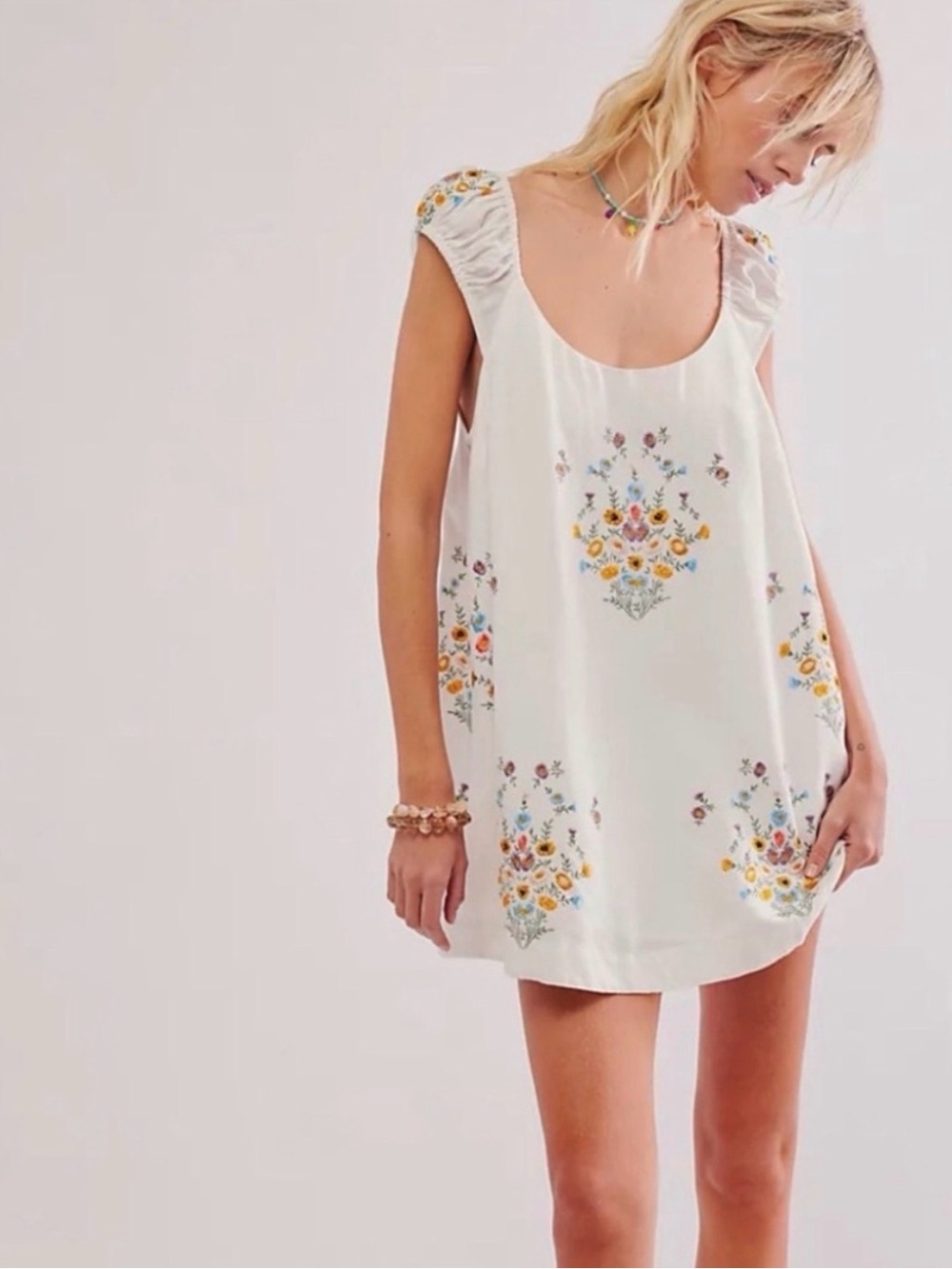 Free People Embroidered Wildflower Dress